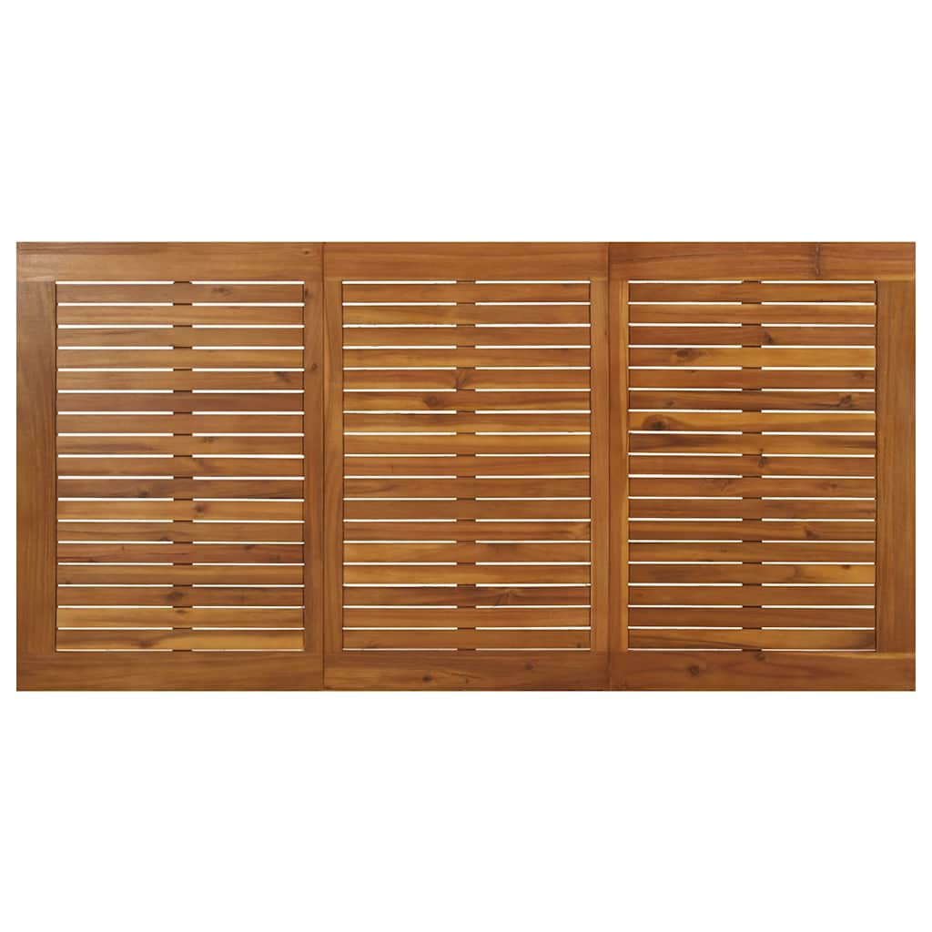 vidaXL Table de jardin avec pieds épingles 140x80x75 cm Bois d'acacia massif