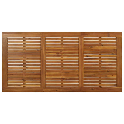 vidaXL Table de jardin avec pieds épingles 140x80x75 cm Bois d'acacia massif