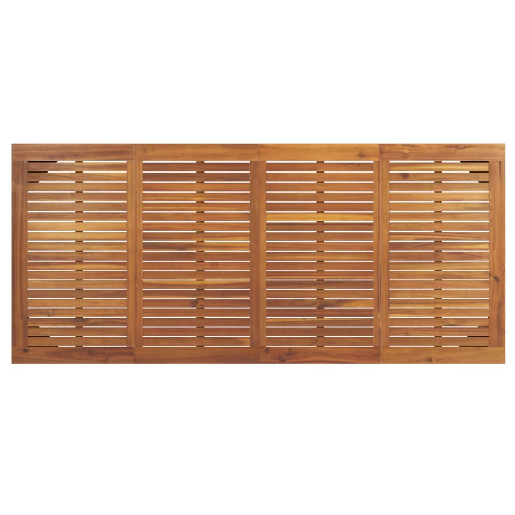vidaXL Gartentisch Haarnadel-Tischbeine 200x90x75 cm Akazie Massivholz