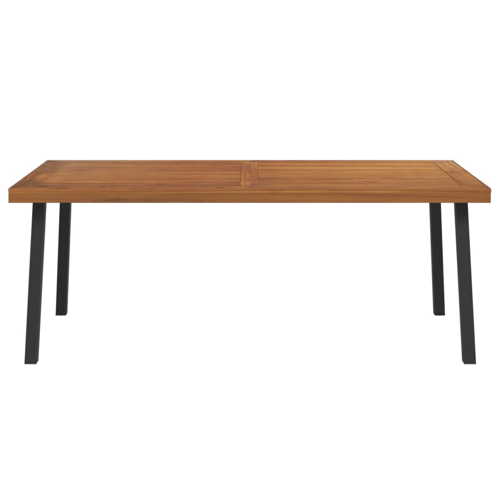 vidaXL Table de jardin 200x100x75 cm en bois d'acacia massif