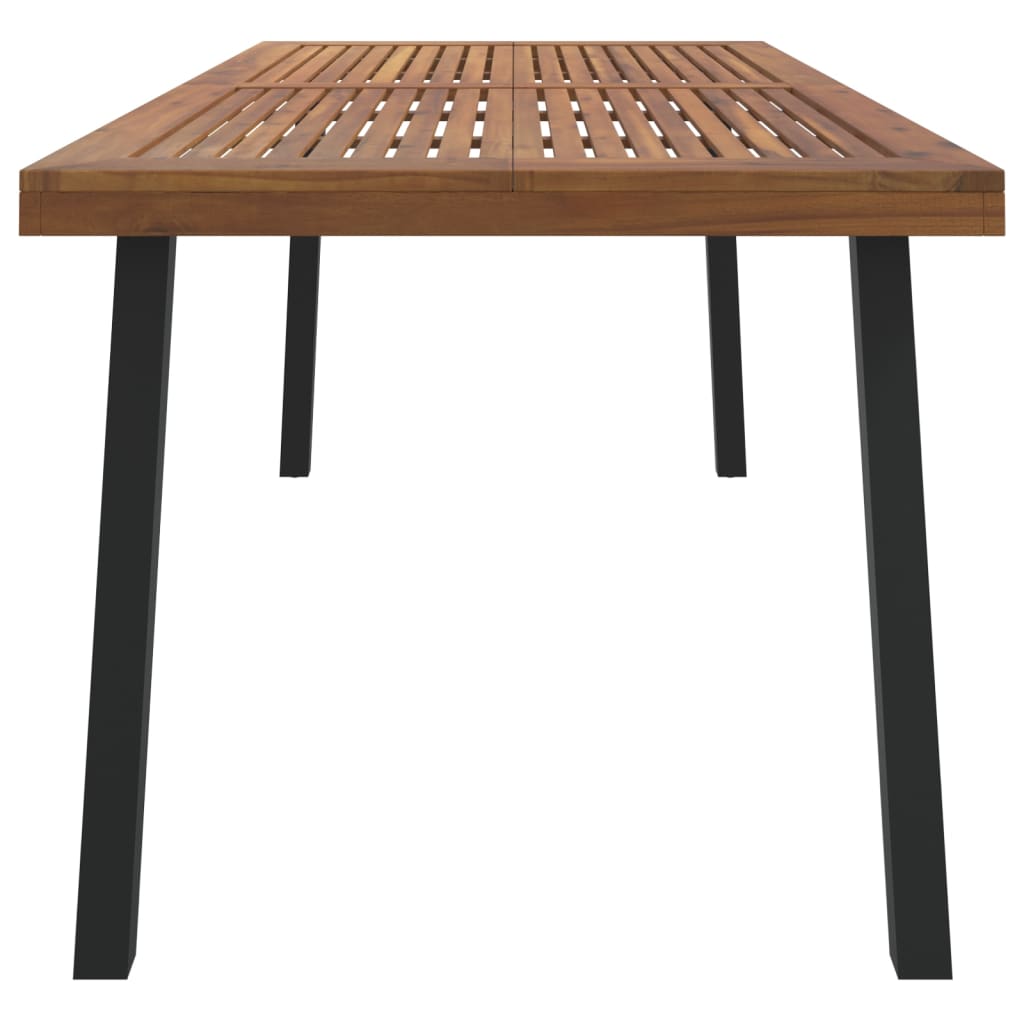 vidaXL Table de jardin 200x100x75 cm en bois d'acacia massif