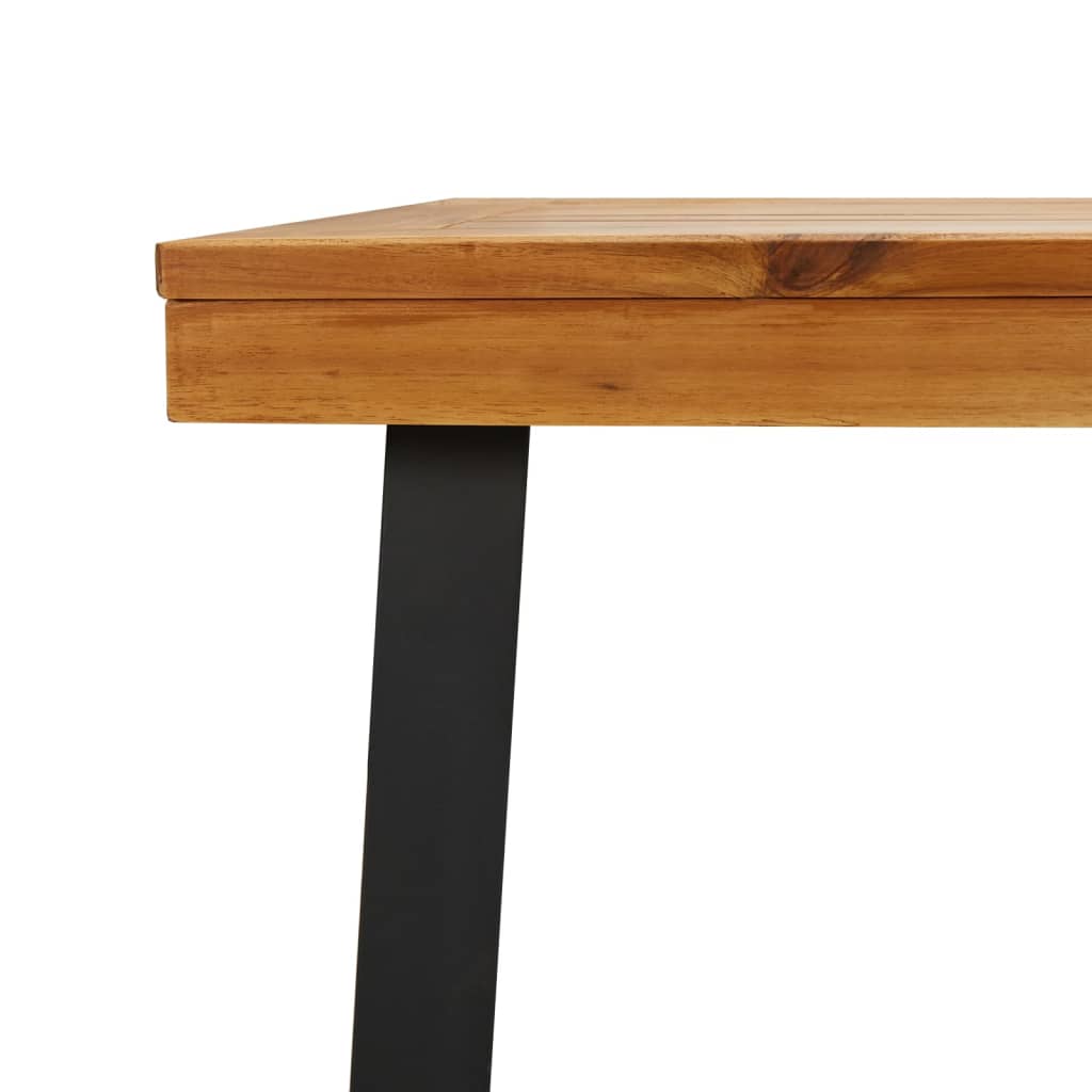 vidaXL Table de jardin 200x100x75 cm en bois d'acacia massif