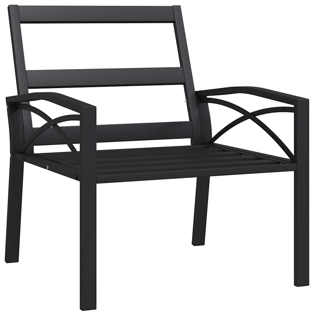 vidaXL Gartenstuhl mit Grauen Kissen 68x76x79 cm Stahl