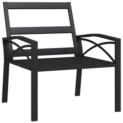 vidaXL Gartenstuhl mit Grauen Kissen 68x76x79 cm Stahl