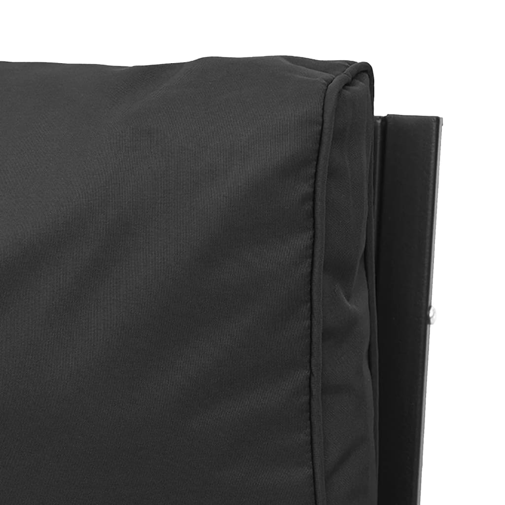 vidaXL Gartenstühle mit Grauen Kissen 2 Stk. 62x75x79 cm Stahl