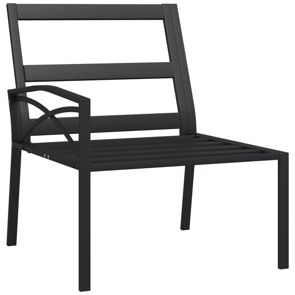 vidaXL Gartenstühle mit Grauen Kissen 2 Stk. 62x75x79 cm Stahl