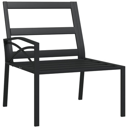 vidaXL Gartenstühle mit Grauen Kissen 2 Stk. 62x75x79 cm Stahl
