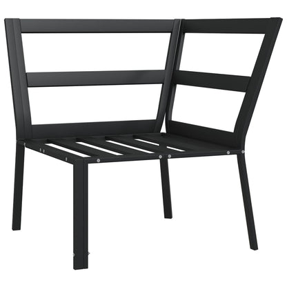 vidaXL Chaise de jardin avec coussins gris 76x76x79 cm Acier