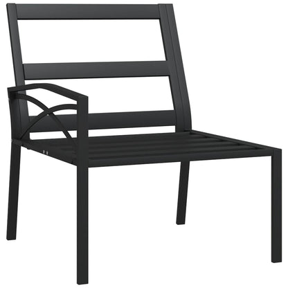 vidaXL Gartenstühle mit Sandfarbigen Kissen 2 Stk. 62x75x79 cm Stahl