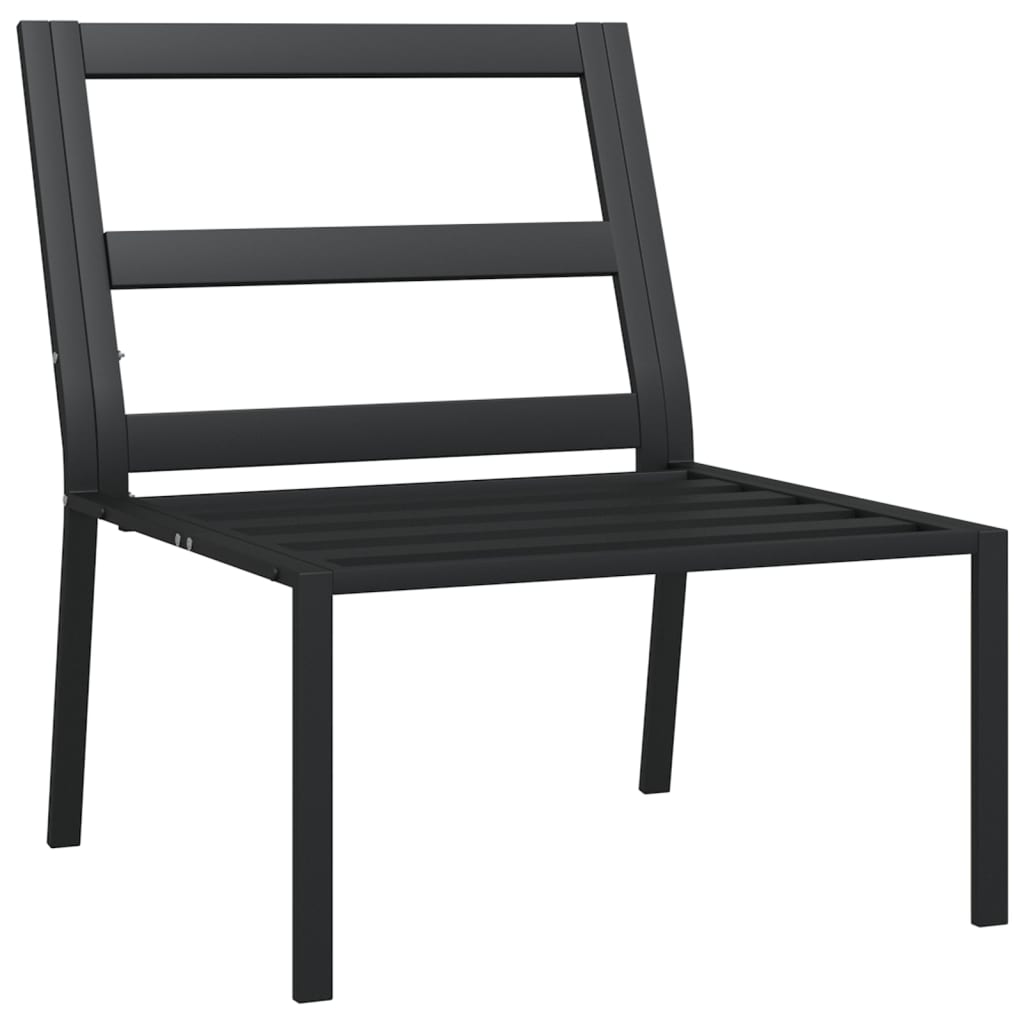vidaXL Gartenstühle mit Sandfarbigen Kissen 2 Stk. 60x74x79 cm Stahl