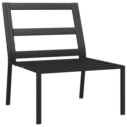 vidaXL Gartenstühle mit Sandfarbigen Kissen 2 Stk. 60x74x79 cm Stahl
