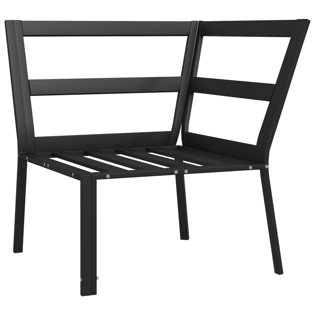vidaXL Gartenstuhl mit Sandfarbigen Kissen 76x76x79 cm Stahl