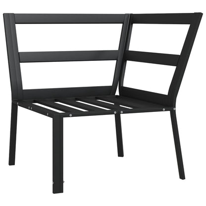 vidaXL Gartenstuhl mit Sandfarbigen Kissen 76x76x79 cm Stahl