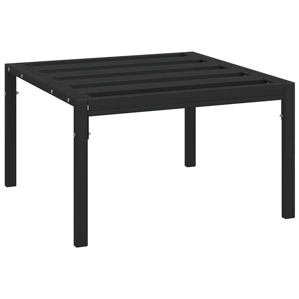 vidaXL Poufs de jardin avec coussins couleur sable 2 pcs 60x60x35 cm Acier