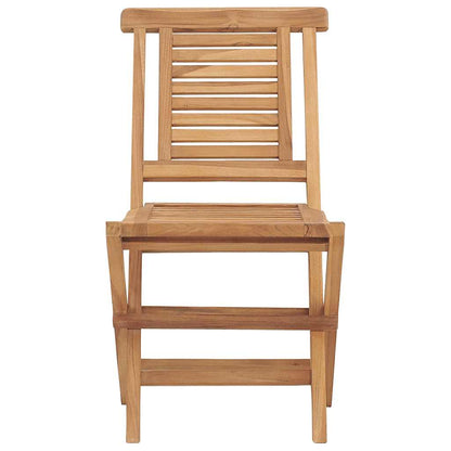 vidaXL Gartenstühle 2 Stk. Klappbar 47x63x90 cm Massivholz Teak