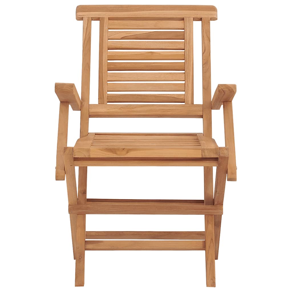 vidaXL Chaises de jardin 2 pcs Pliantes 56x63x90 cm Bois de teck massif