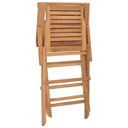 vidaXL Chaises de jardin 2 pcs Pliantes 56x63x90 cm Bois de teck massif