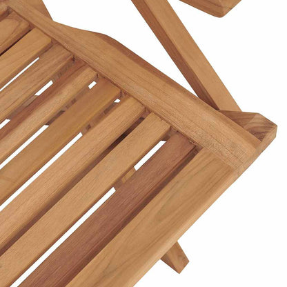 vidaXL Chaises de jardin 2 pcs Pliantes 56x63x90 cm Bois de teck massif
