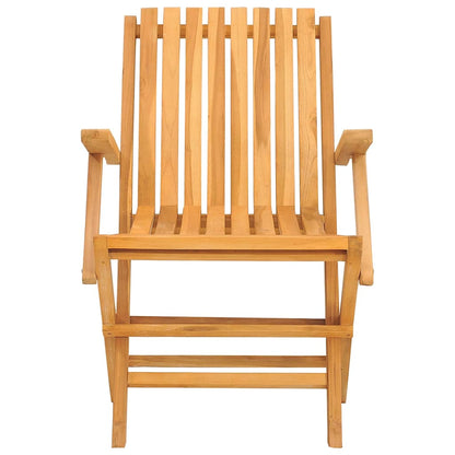 vidaXL Gartenstühle 2 Stk. Klappbar 61x67x90 cm Massivholz Teak