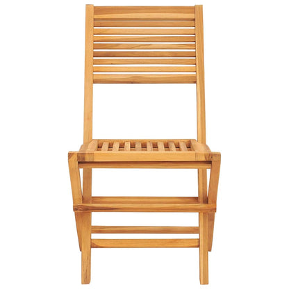vidaXL Gartenstühle 2 Stk. Klappbar 47x62x90 cm Massivholz Teak