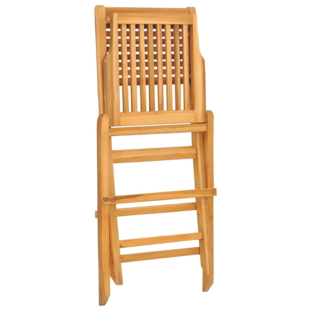 vidaXL Gartenstühle 2 Stk. Klappbar 47x62x90 cm Massivholz Teak
