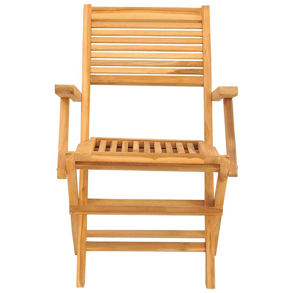 vidaXL Gartenstühle 2 Stk. Klappbar 55x62x90 cm Massivholz Teak