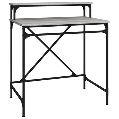 vidaXL Bureau Gris Sonoma 80x50x90 cm Bois d'ingénierie et fer