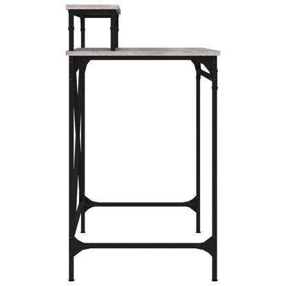 vidaXL Bureau Gris Sonoma 80x50x90 cm Bois d'ingénierie et fer