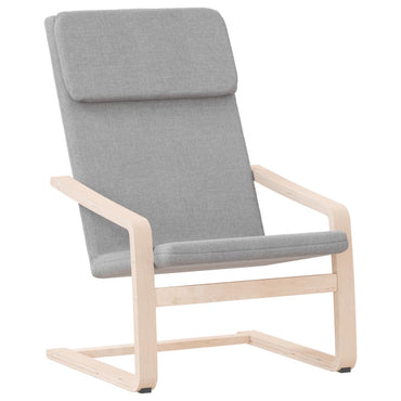 vidaXL Fauteuil relax Gris clair Tissu