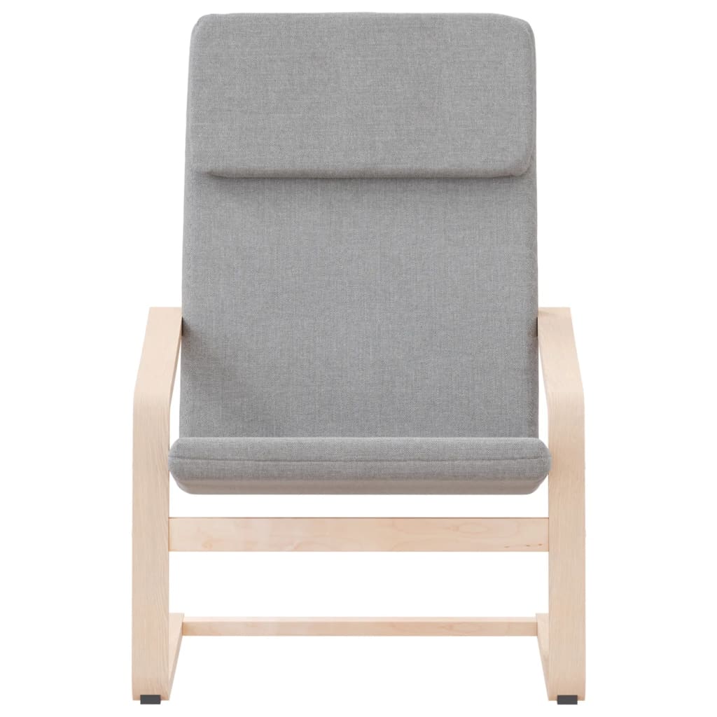 vidaXL Fauteuil relax Gris clair Tissu
