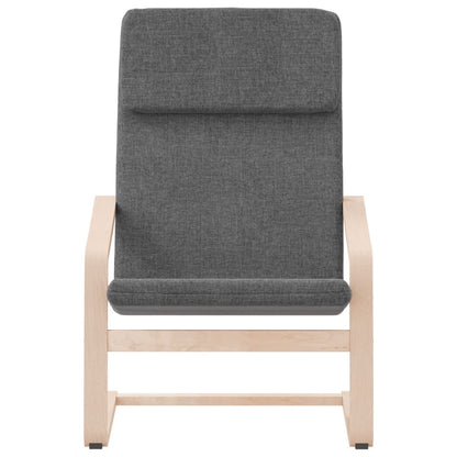 vidaXL Fauteuil de relaxation gris foncé en tissu