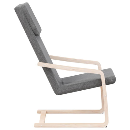 vidaXL Fauteuil de relaxation gris foncé en tissu