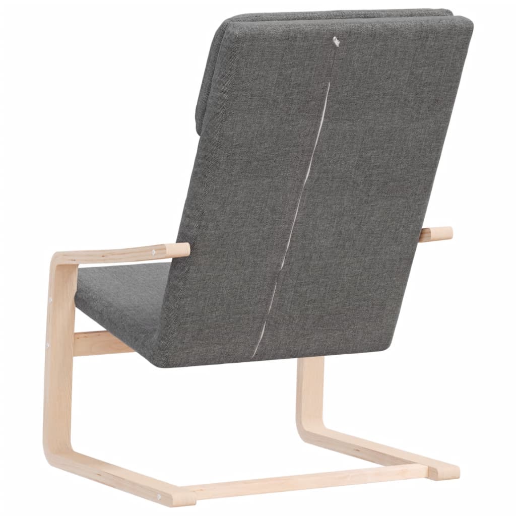 vidaXL Fauteuil de relaxation gris foncé en tissu