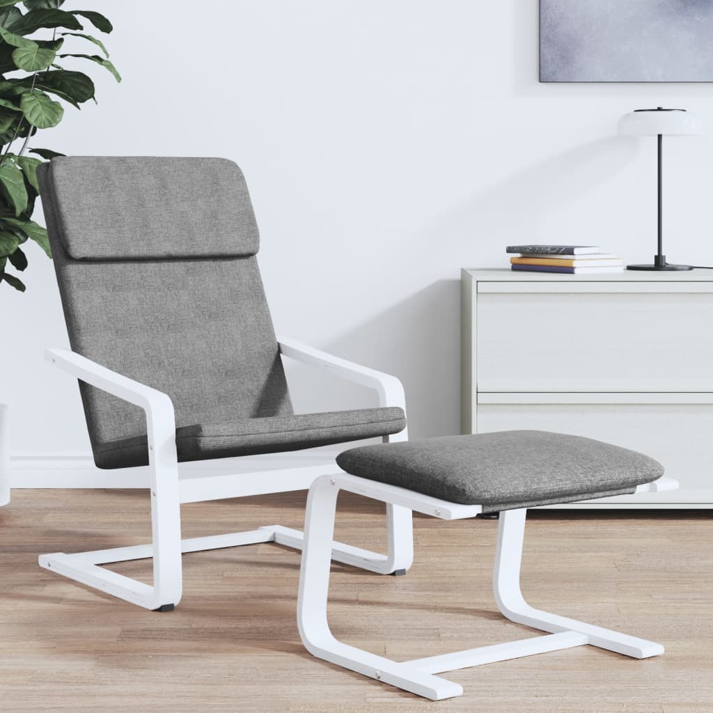 vidaXL Fauteuil de relaxation gris foncé en tissu