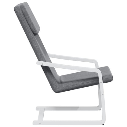 vidaXL Fauteuil de relaxation gris foncé en tissu