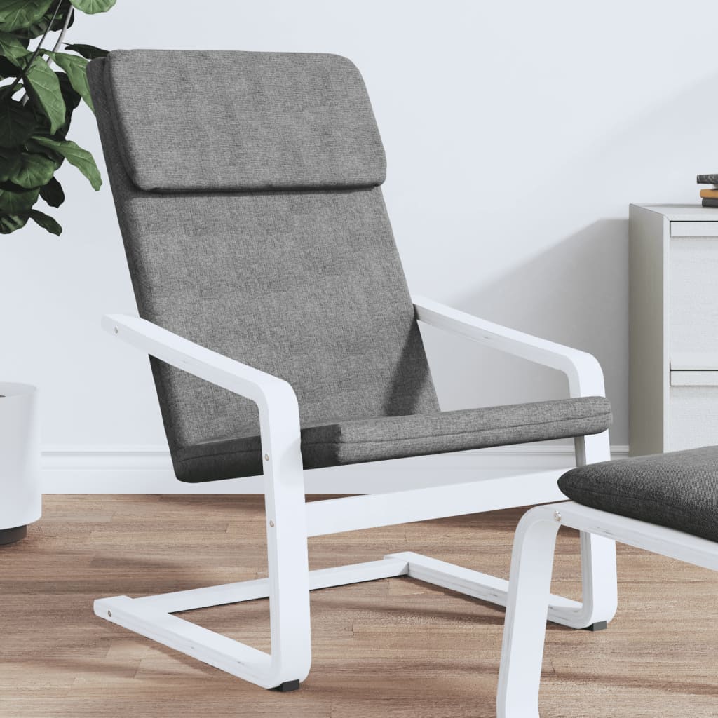 vidaXL Fauteuil de relaxation gris foncé en tissu