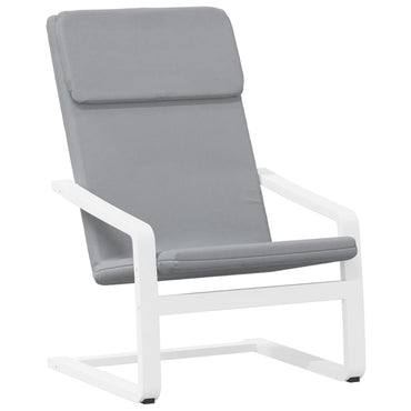 vidaXL Fauteuil relax Gris clair Tissu