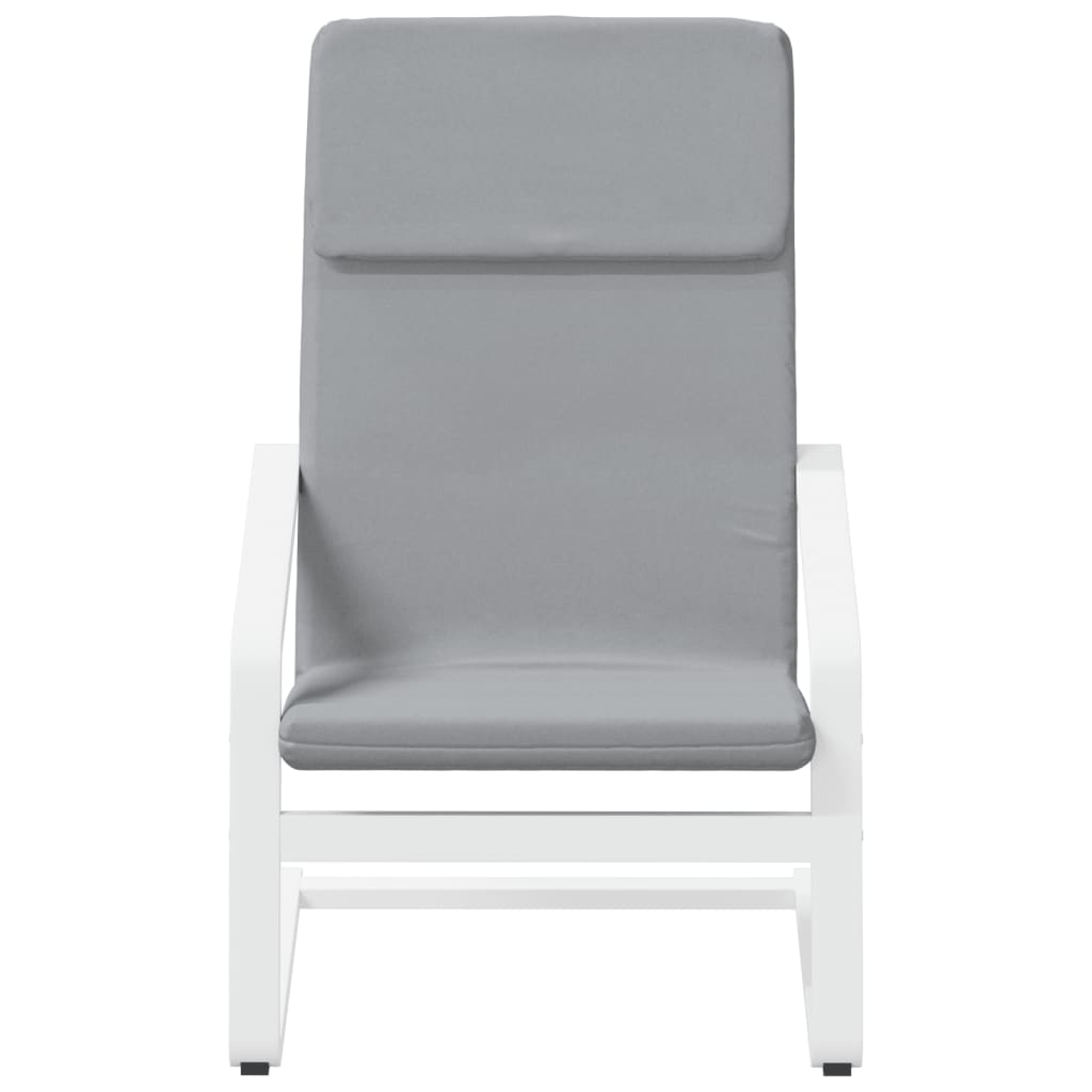 vidaXL Fauteuil relax Gris clair Tissu