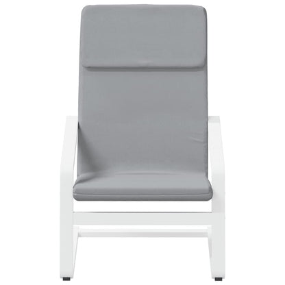 vidaXL Fauteuil relax Gris clair Tissu