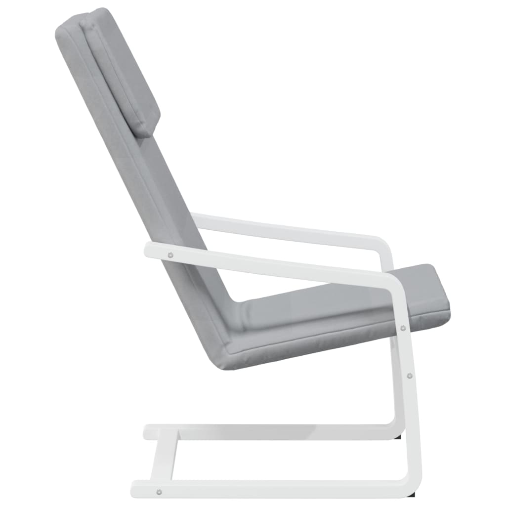 vidaXL Fauteuil relax Gris clair Tissu