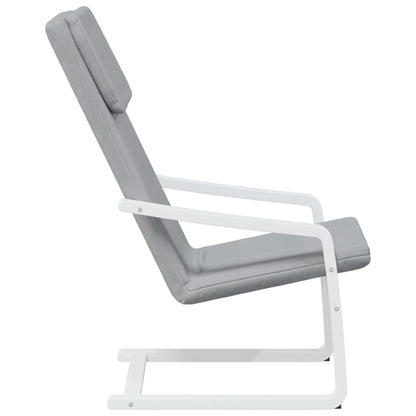 vidaXL Fauteuil relax Gris clair Tissu