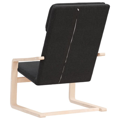 vidaXL Fauteuil de relaxation noir en tissu