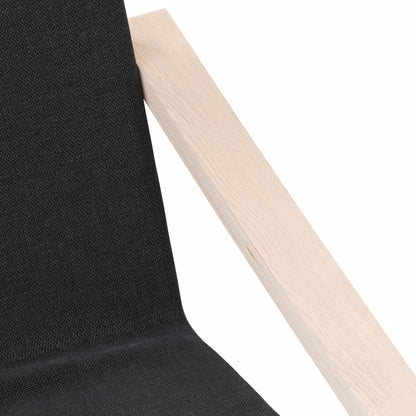 vidaXL Fauteuil de relaxation noir en tissu