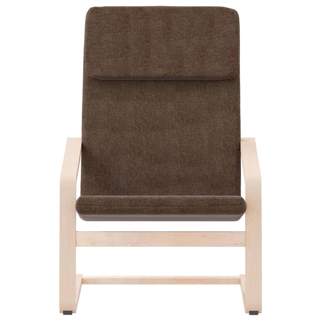 vidaXL Fauteuil relax marron foncé en tissu