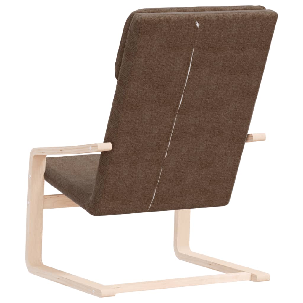 vidaXL Fauteuil relax marron foncé en tissu