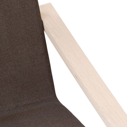 vidaXL Fauteuil relax marron foncé en tissu