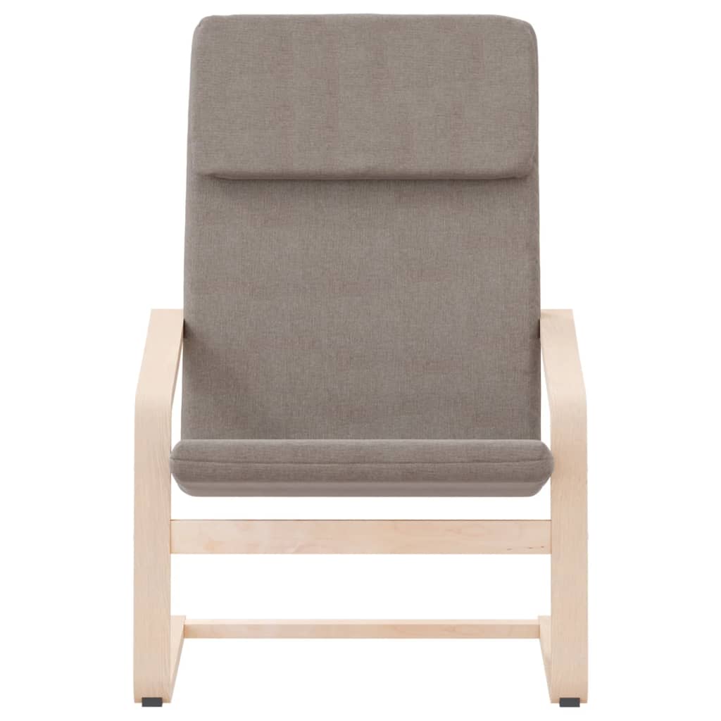 vidaXL Fauteuil relax Taupe Tissu