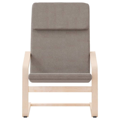 vidaXL Fauteuil relax Taupe Tissu