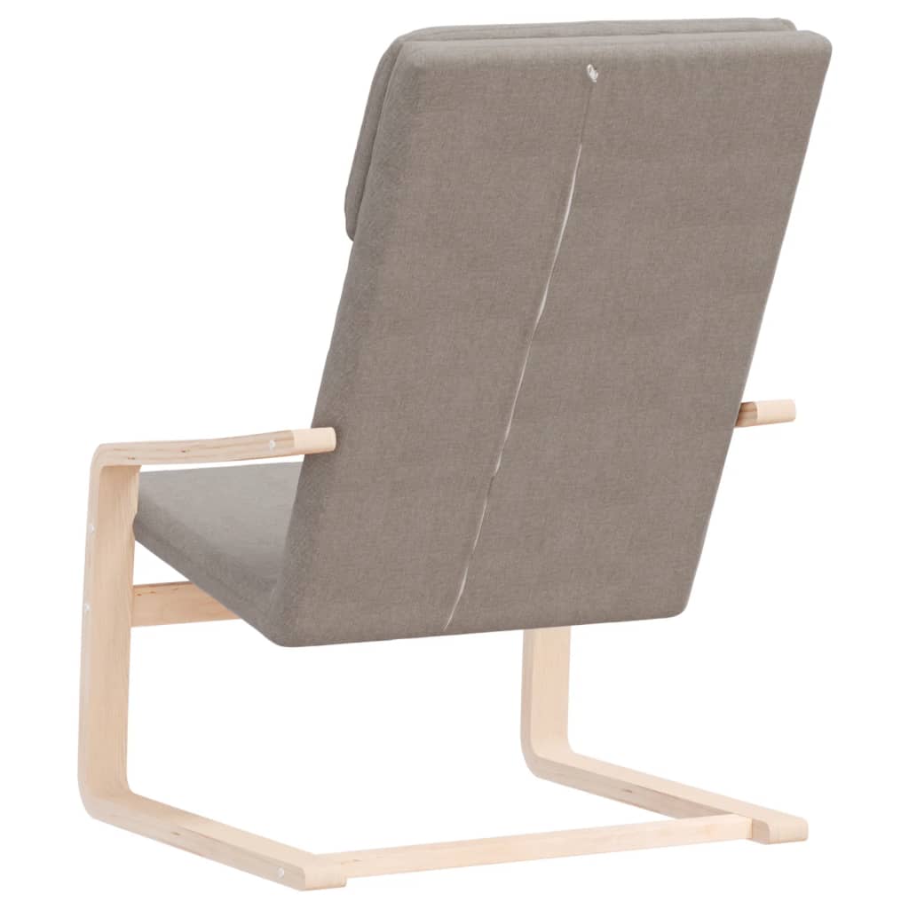 vidaXL Fauteuil relax Taupe Tissu