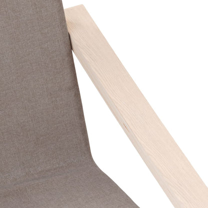 vidaXL Fauteuil relax Taupe Tissu